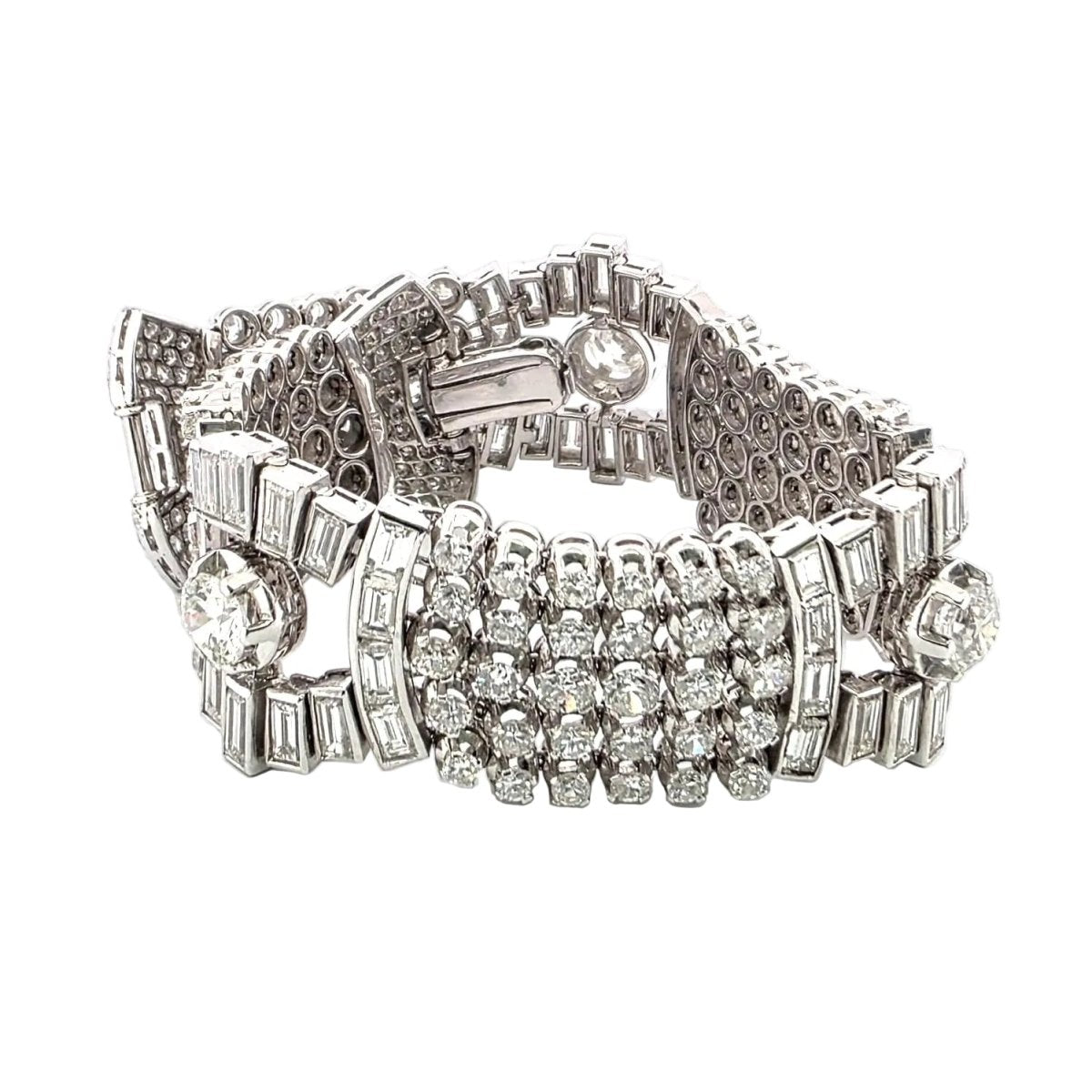 Bracelet en platine et diamants - Castafiore
