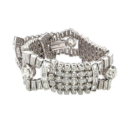 Bracelet en platine et diamants - Castafiore