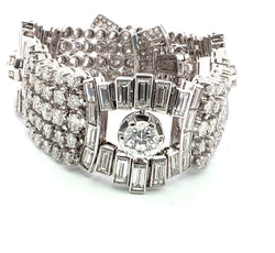 Bracelet en platine et diamants - Castafiore