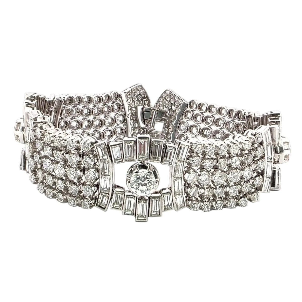Bracelet en platine et diamants - Castafiore