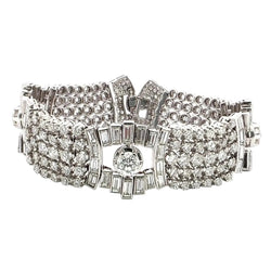 Bracelet en platine et diamants - Castafiore