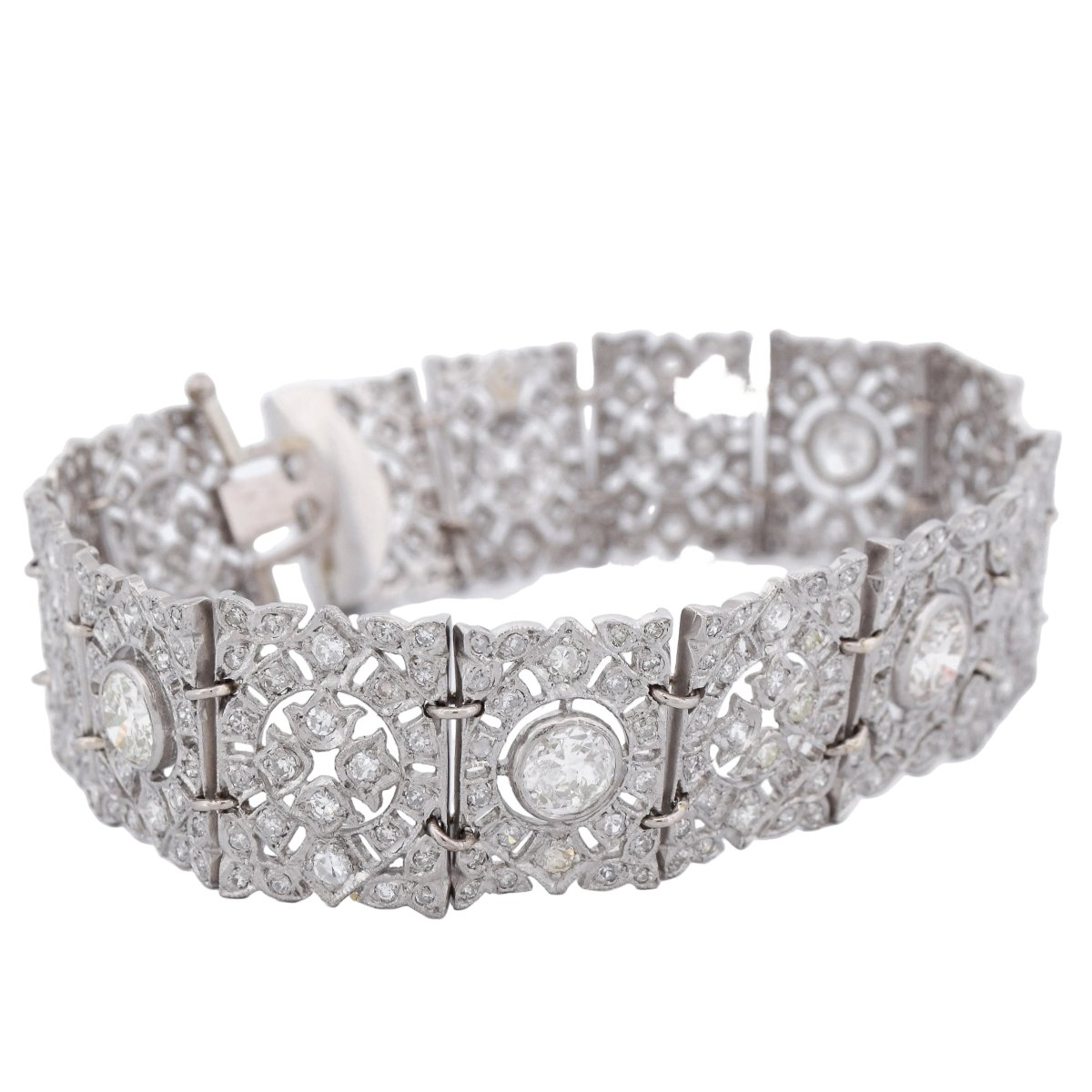 Bracelet en platine et diamants - Castafiore