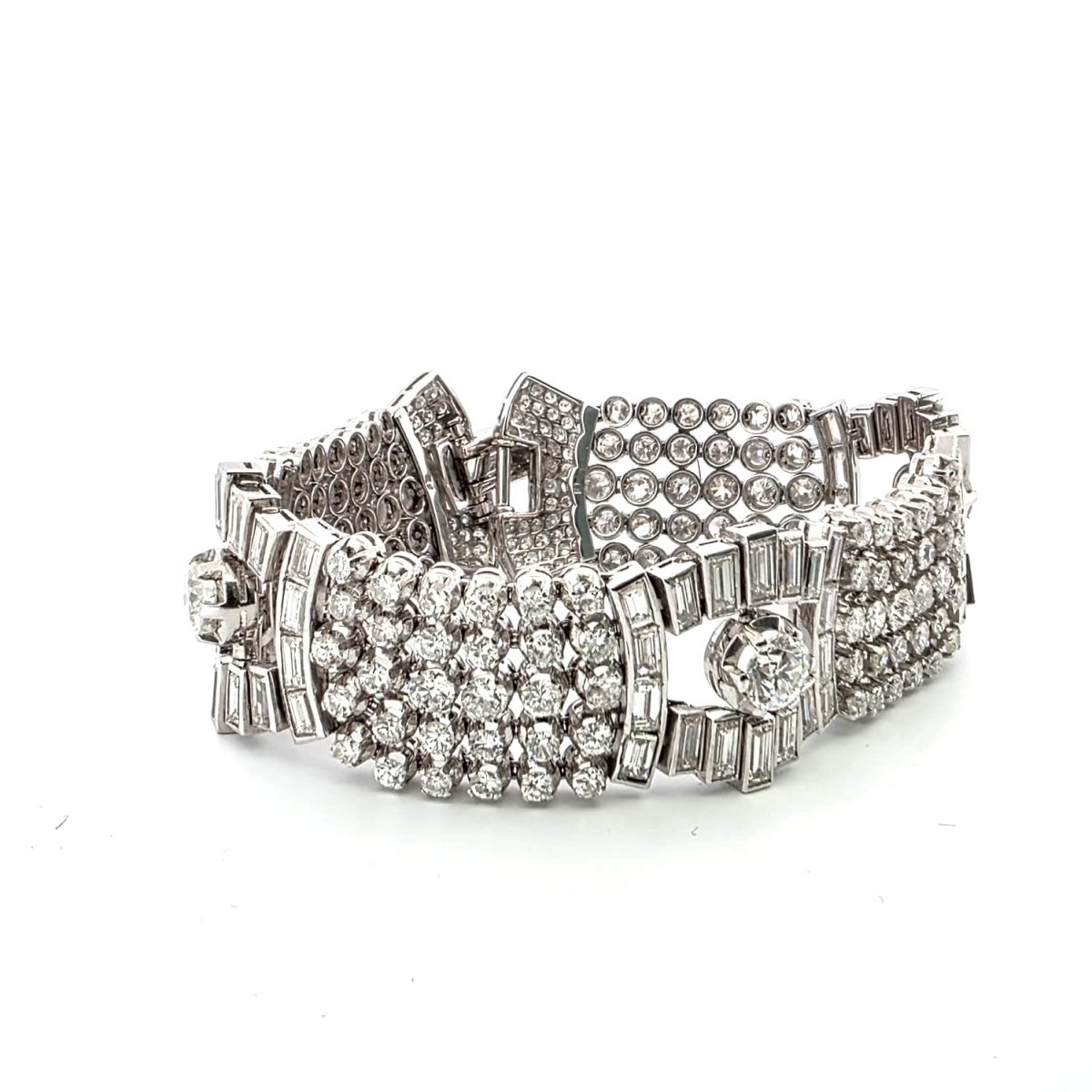 Bracelet en platine et diamants - Castafiore