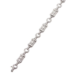 Bracelet en platine et diamants - Castafiore