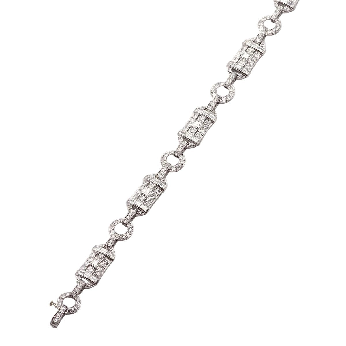 Bracelet en platine et diamants - Castafiore