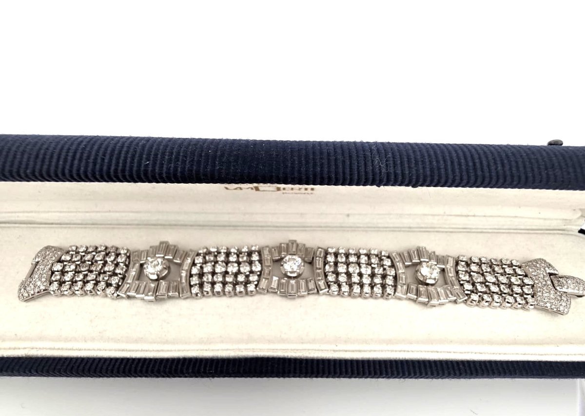Bracelet en platine et diamants - Castafiore