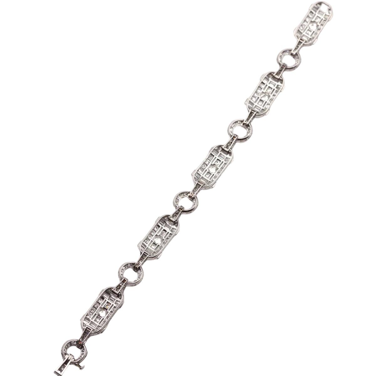 Bracelet en platine et diamants - Castafiore