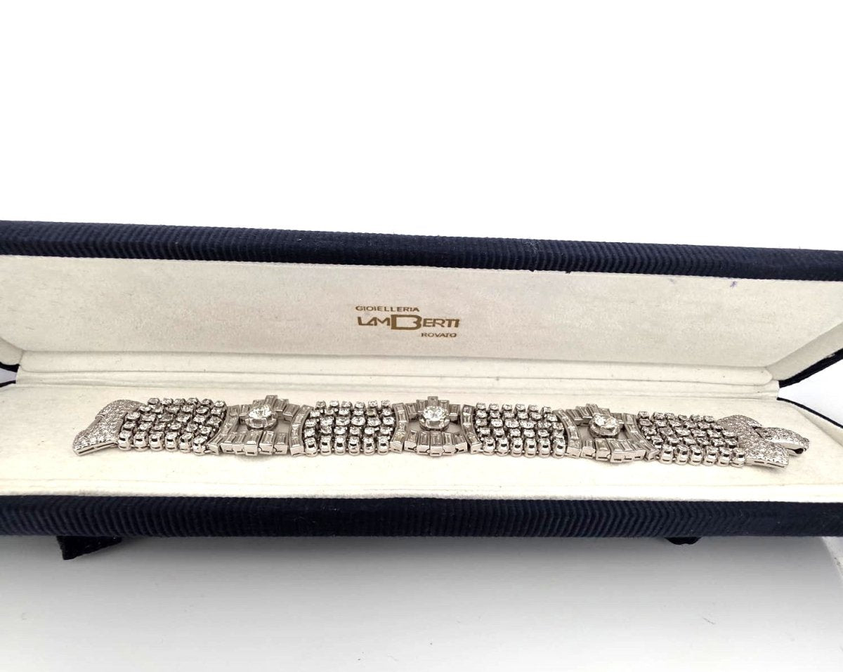 Bracelet en platine et diamants - Castafiore