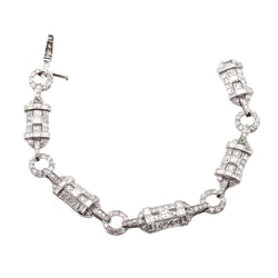 Bracelet en platine et diamants - Castafiore