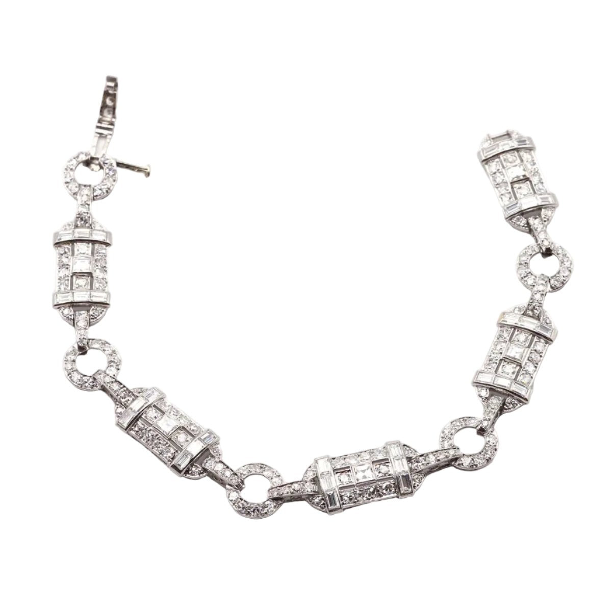 Bracelet en platine et diamants - Castafiore