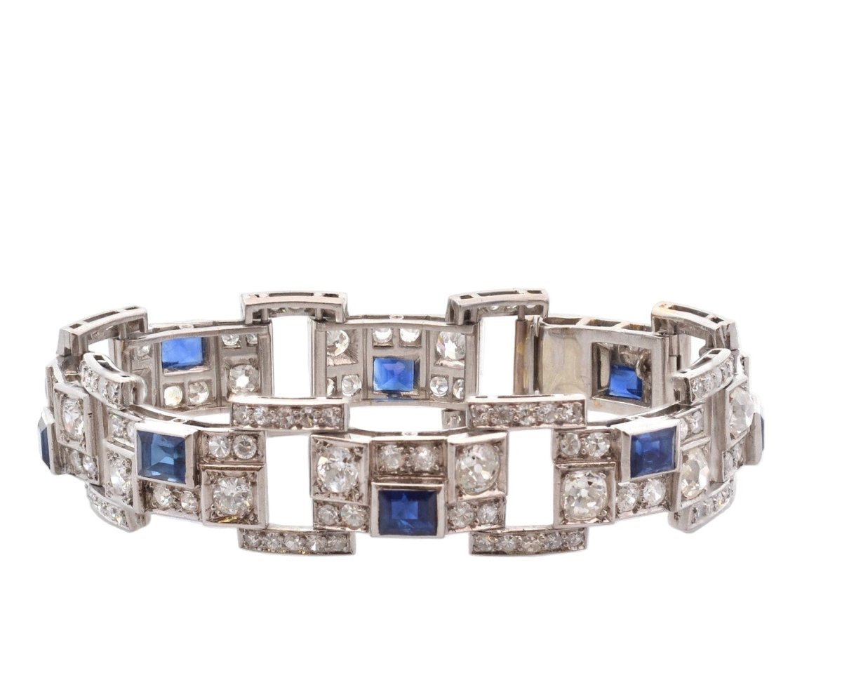 Bracelet en platine et diamants - Castafiore