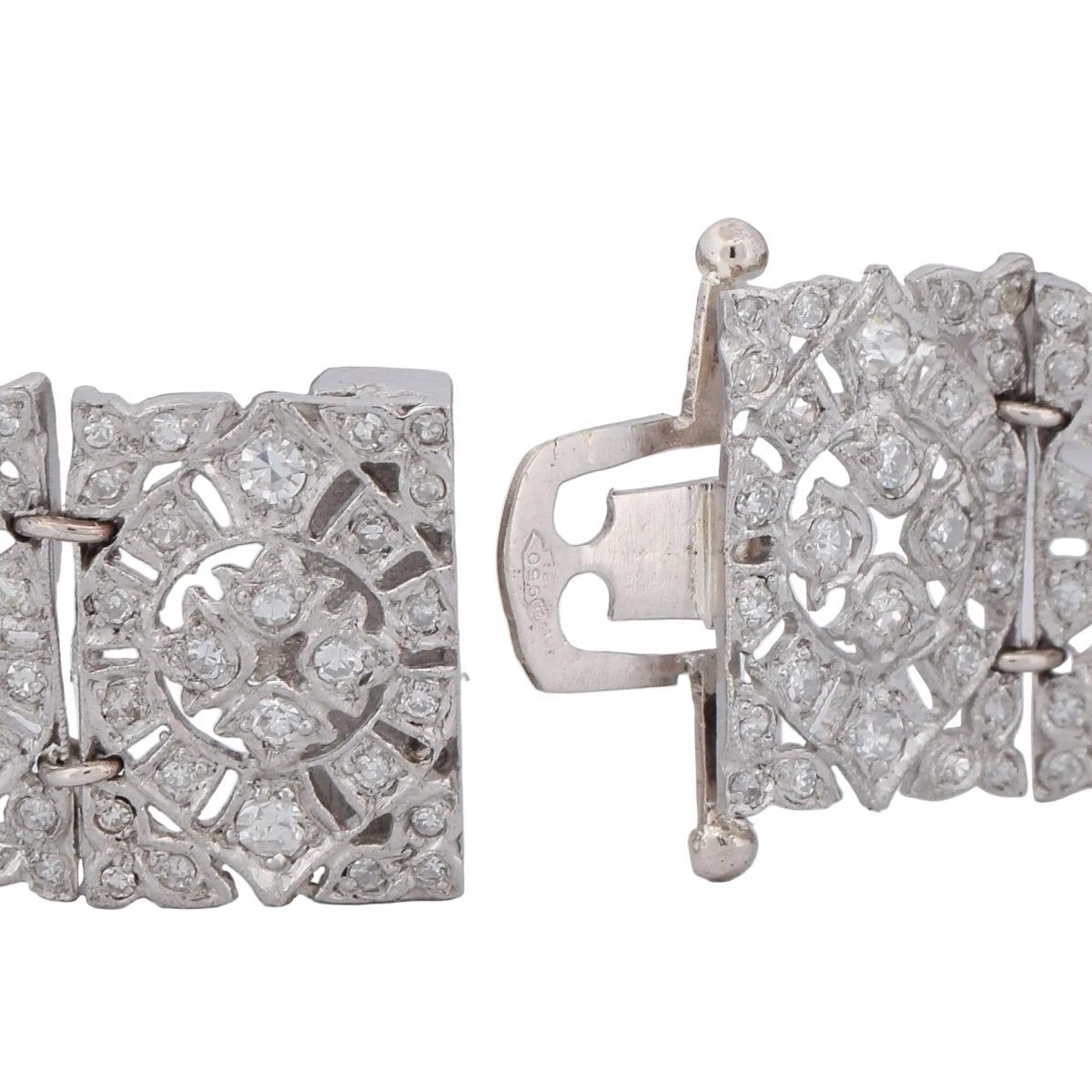 Bracelet en platine et diamants - Castafiore