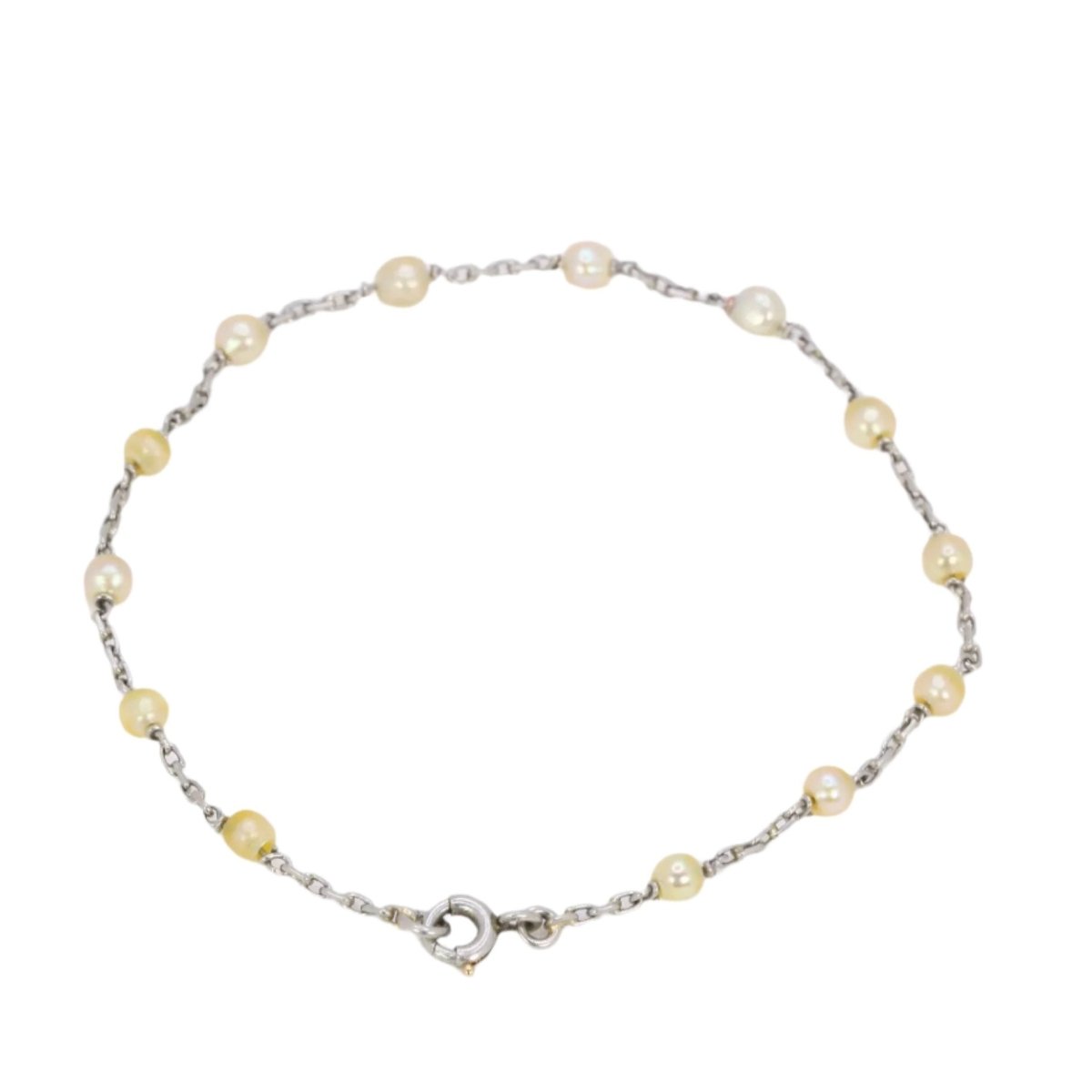 Bracelet en platine et perles fines - Castafiore