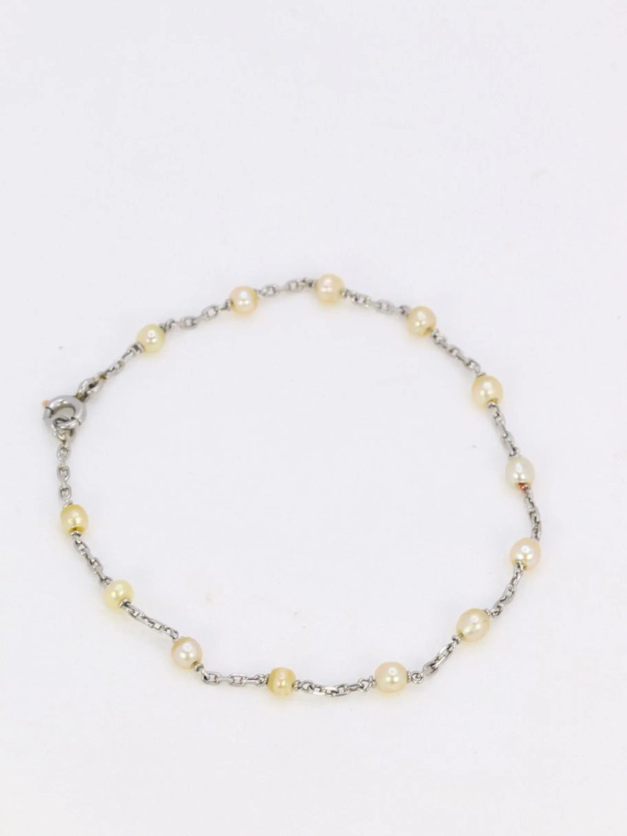 Bracelet en platine et perles fines - Castafiore