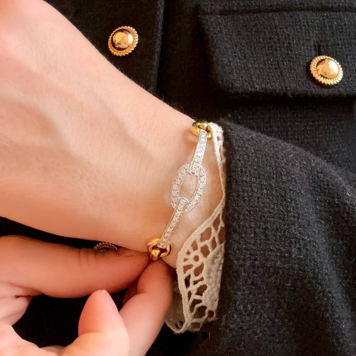 Bracelet équestre deux ors - Castafiore