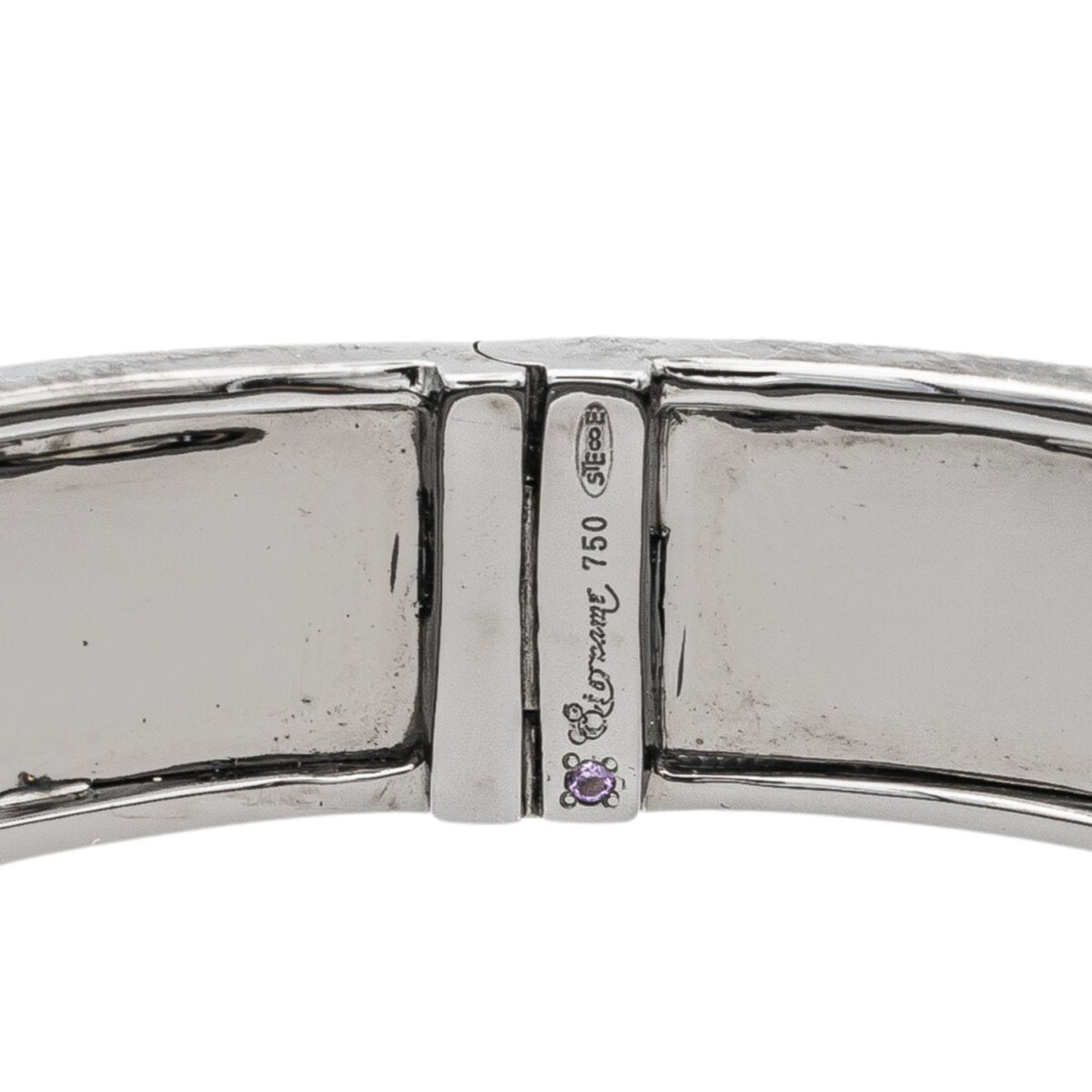 Bracelet ETERNAMÉ "Lunaria" en or noir et spinelle - Castafiore