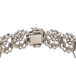 Bracelet Fleur en or blanc et diamants - Castafiore
