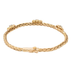 Bracelet Fleur Or jaune Diamant - Castafiore