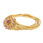 Bracelet Fleur Or jaune Rubis - Castafiore