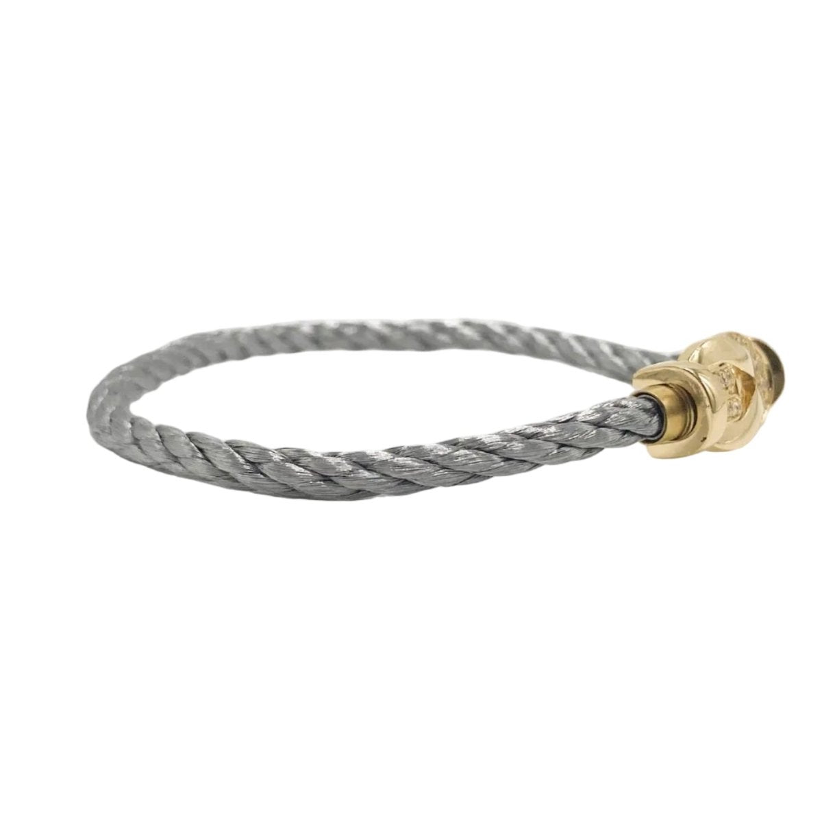 Bracelet FRED "Chance Infinie" GM en or jaune, acier et diamants - Castafiore