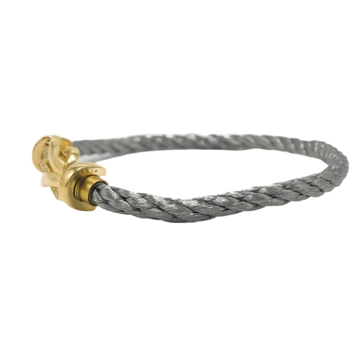 Bracelet FRED "Chance Infinie" GM en or jaune, acier et diamants - Castafiore