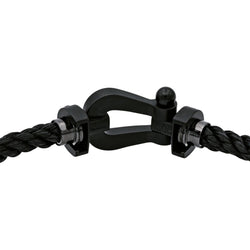 Bracelet FRED "Force 10" en acier, titane et diamants - Castafiore