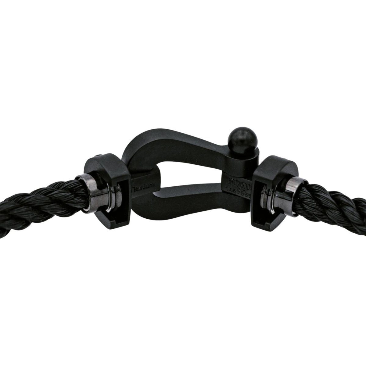 Bracelet FRED "Force 10" en acier, titane et diamants - Castafiore