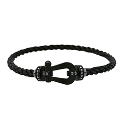 Bracelet FRED "Force 10" en acier, titane et diamants - Castafiore