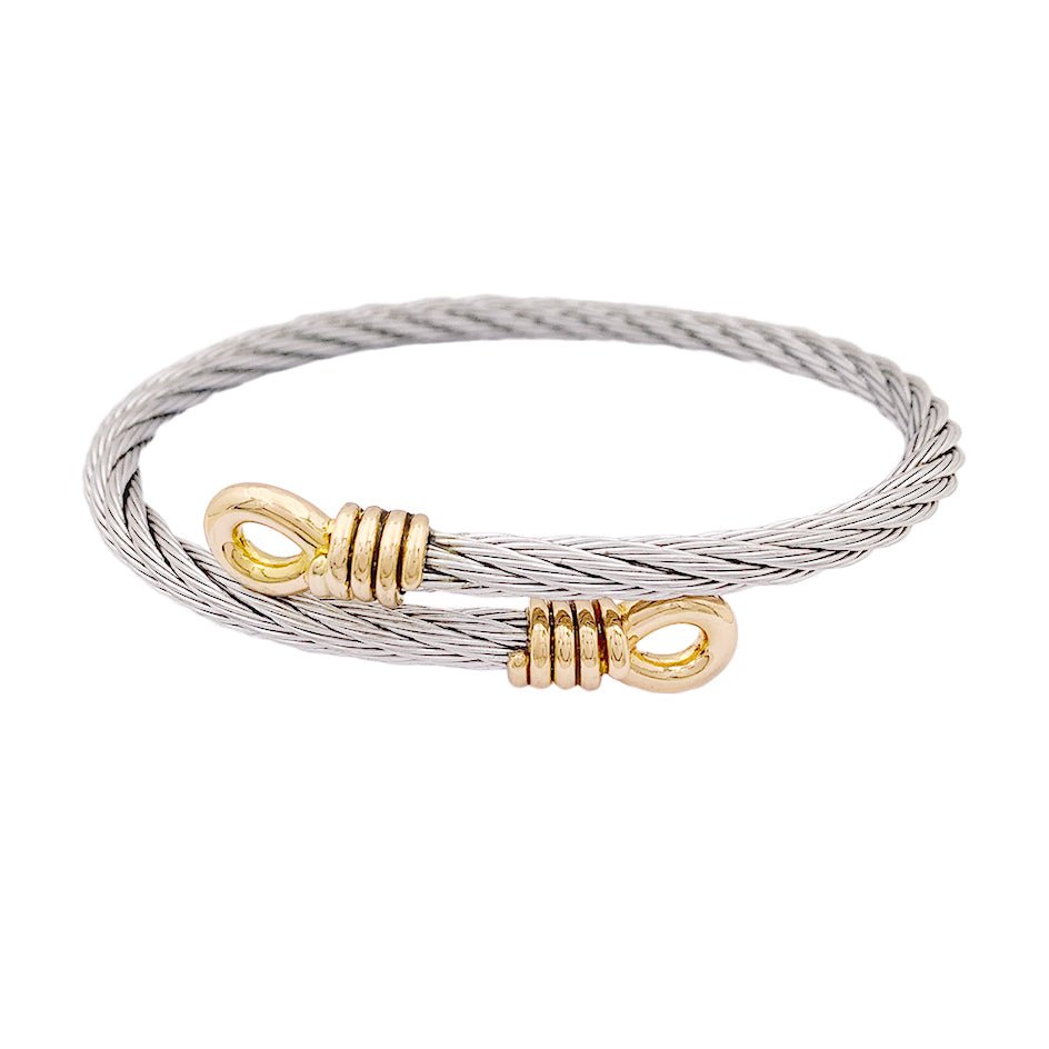 Bracelet FRED "Force 10" en or et acier - Castafiore