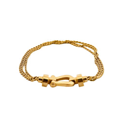 Bracelet FRED, "Force 10" en or jaune. - Castafiore