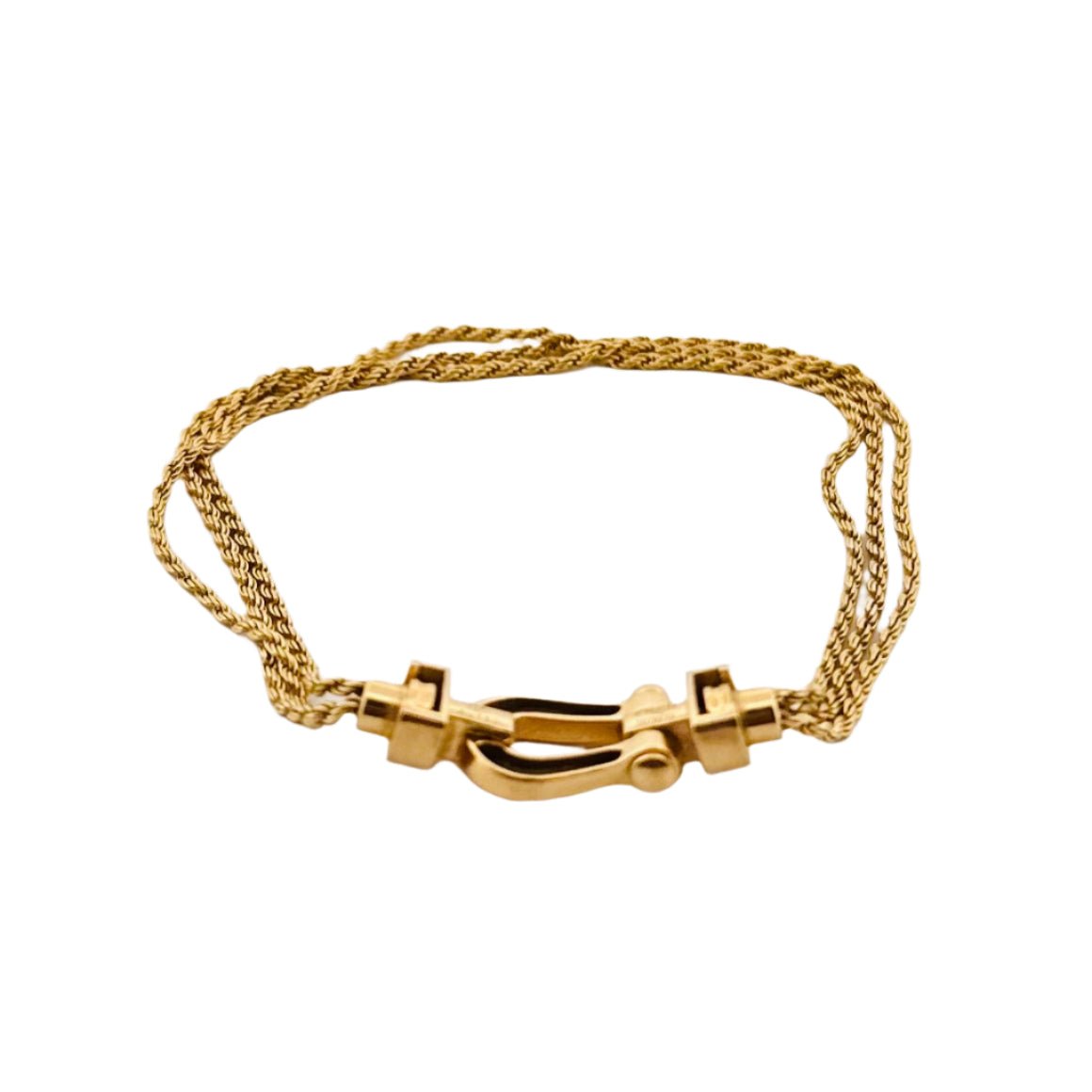 Bracelet FRED, "Force 10" en or jaune. - Castafiore