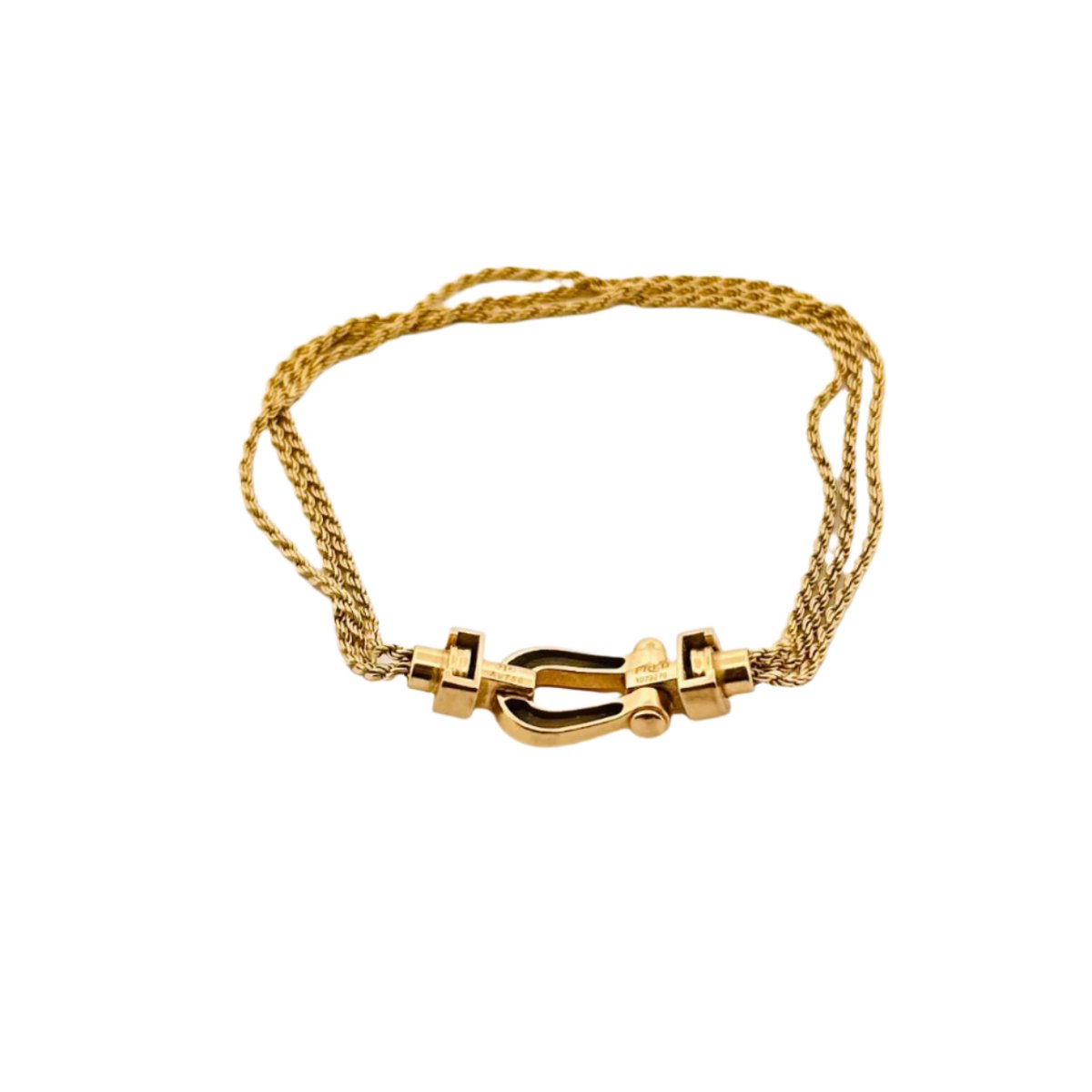 Bracelet FRED, "Force 10" en or jaune. - Castafiore
