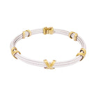 Bracelet FRED "Force 10" en or jaune et acier - Castafiore