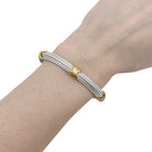 Bracelet FRED "Force 10" en or jaune et acier - Castafiore