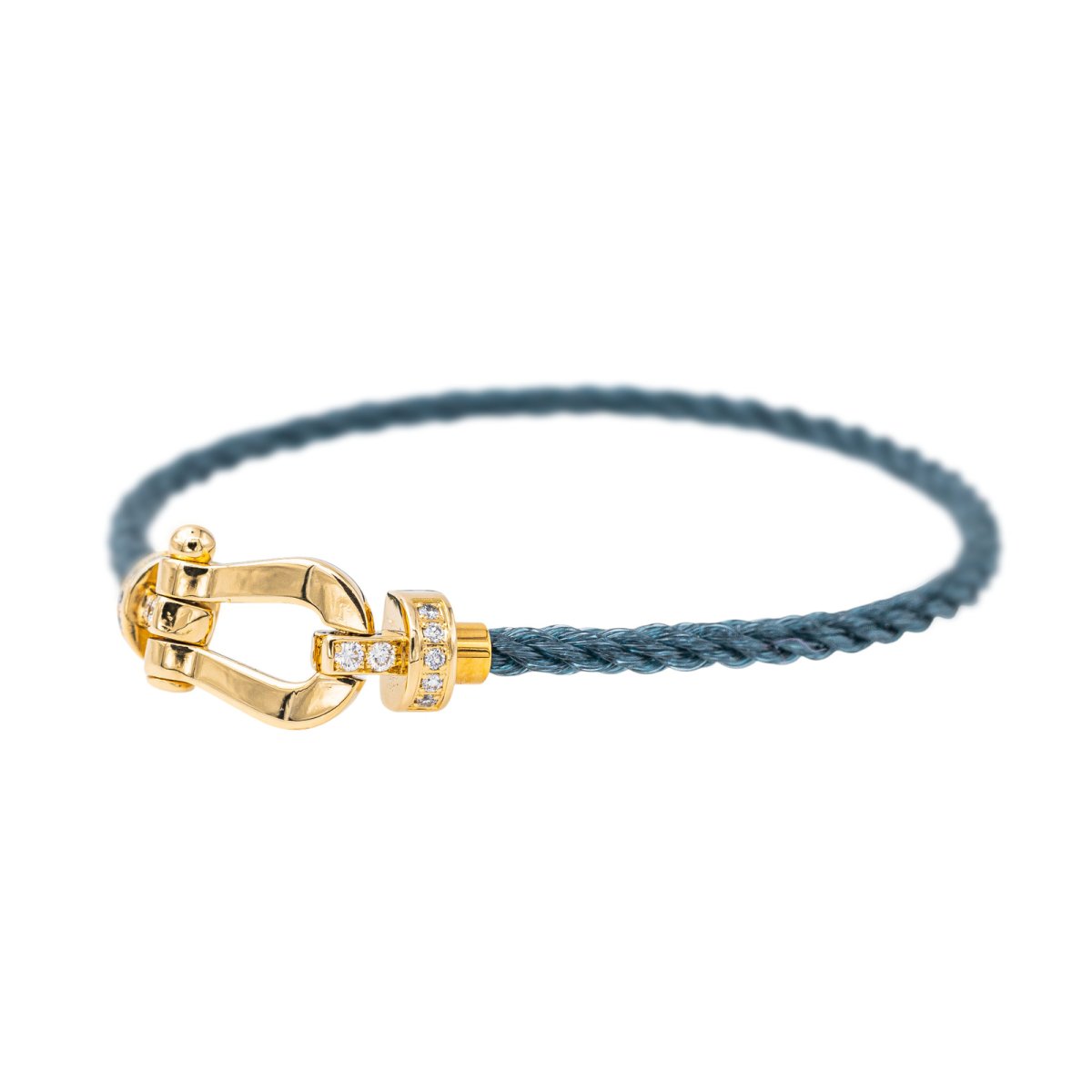 Bracelet FRED "Force 10" en or jaune et diamant - Castafiore