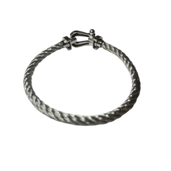 Bracelet FRED "Force 10" GM en or blanc et acier - Castafiore