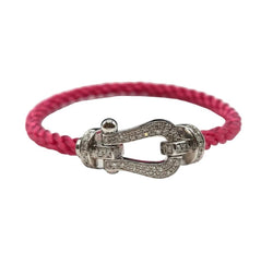 Bracelet FRED "Force 10" GM en or blanc et diamants - Castafiore