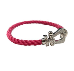 Bracelet FRED "Force 10" GM en or blanc et diamants - Castafiore