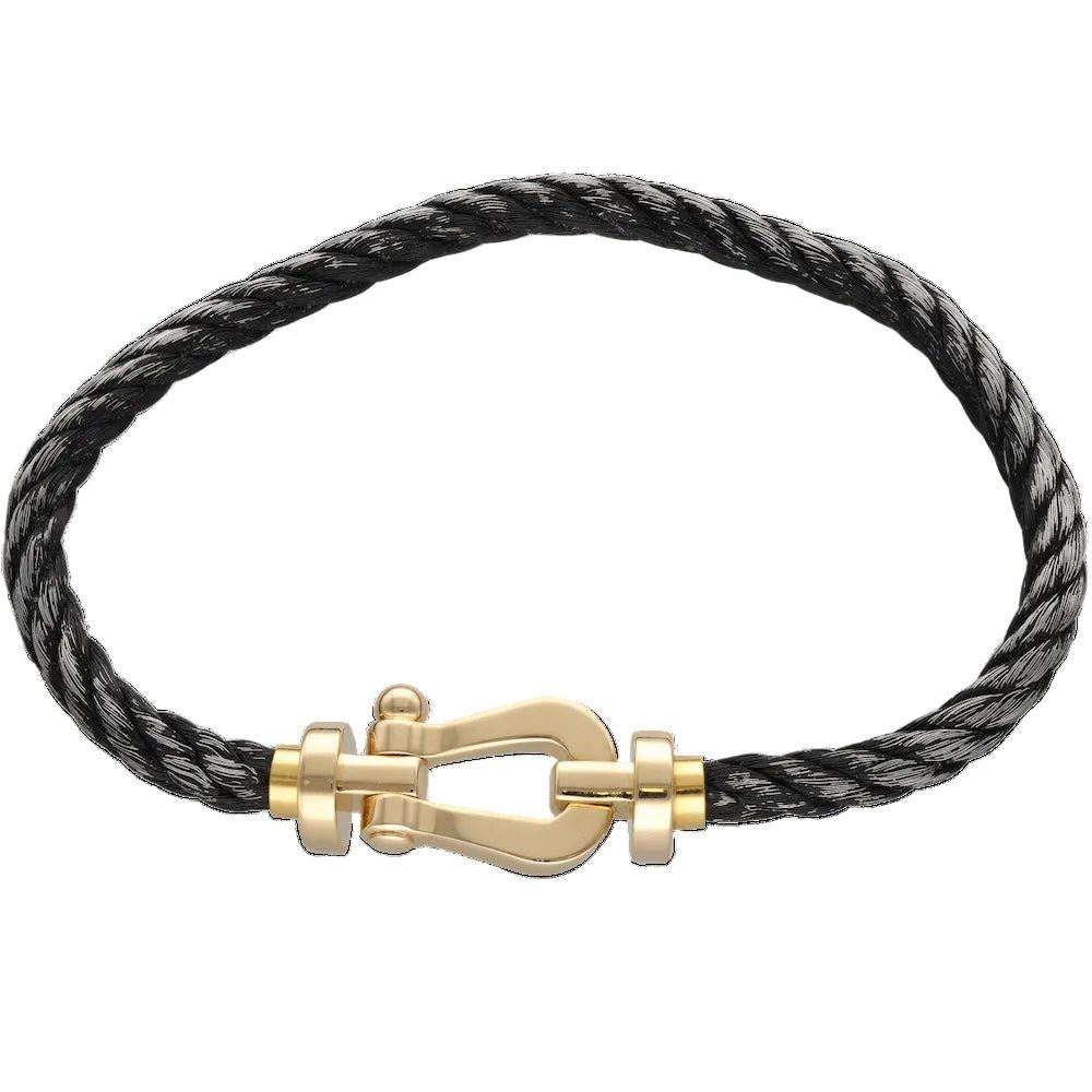 Bracelet FRED "Force 10" GM en or jaune - Castafiore