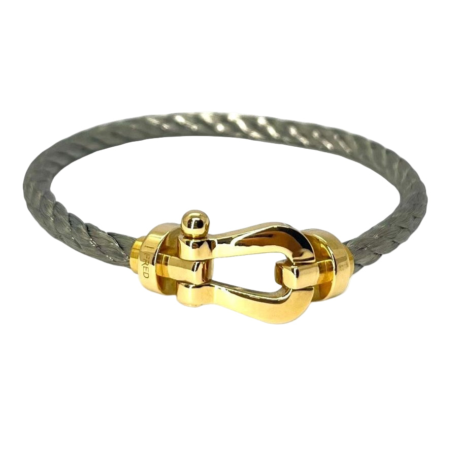 Bracelet FRED Force 10 grand modèle en or jaune - Castafiore