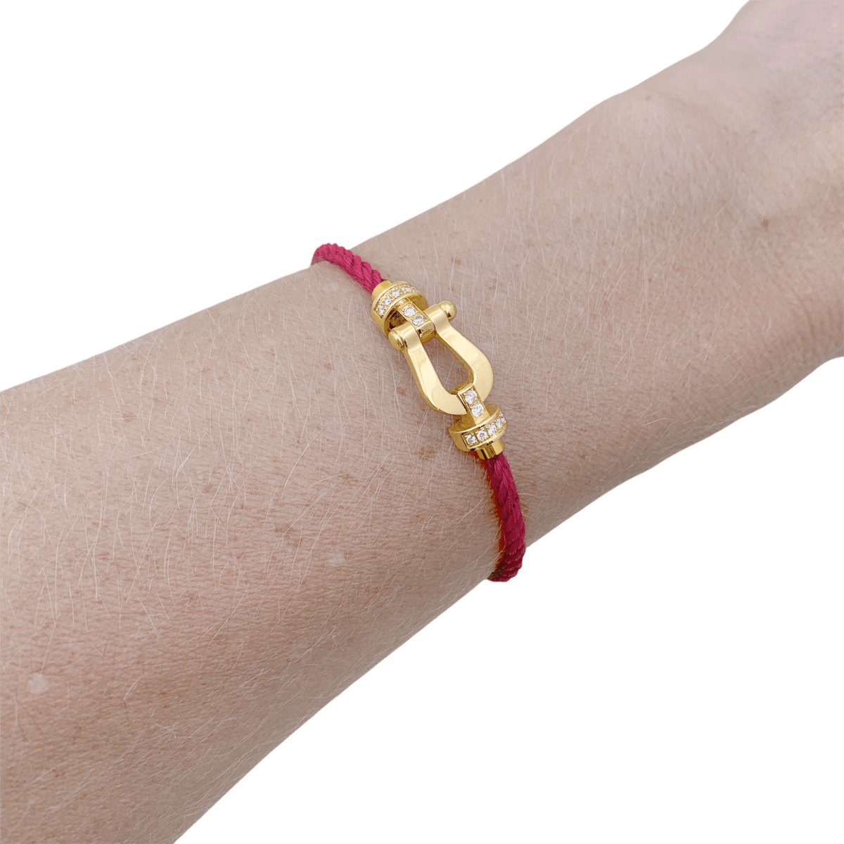 Bracelet FRED "Force 10" MM en or jaune et diamants - Castafiore