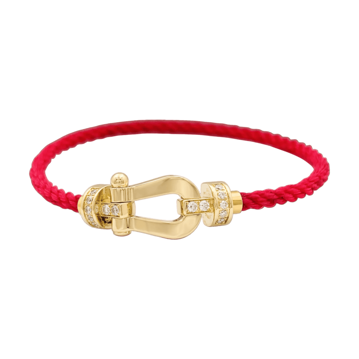 Bracelet FRED "Force 10" MM en or jaune et diamants - Castafiore