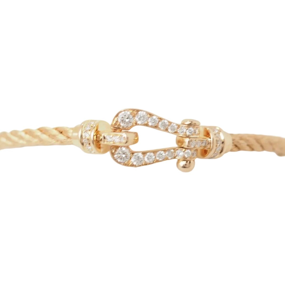 Bracelet FRED "Mini Force 10" en or rose et diamants - Castafiore