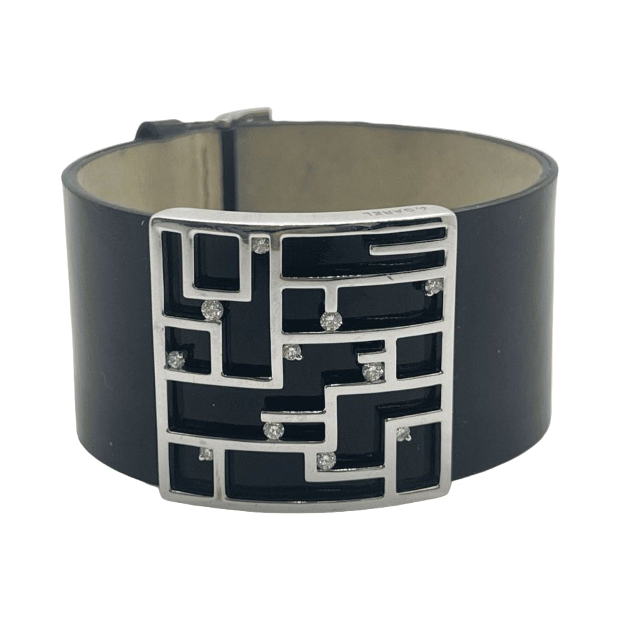 Bracelet GAREL en or blanc et diamants - Castafiore