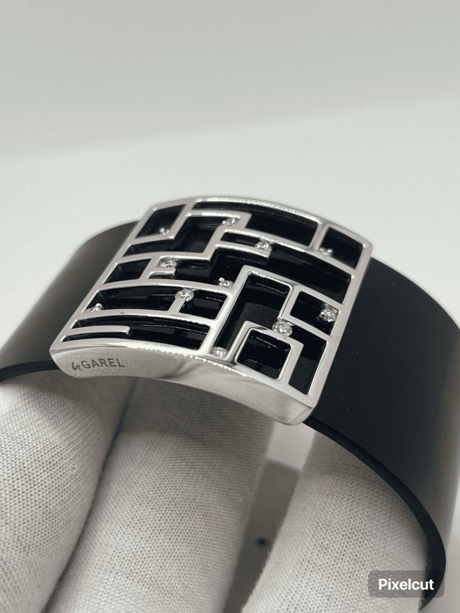 Bracelet Garel or blanc et diamants - Castafiore