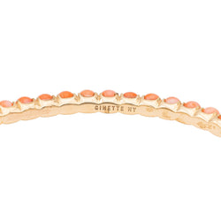 Bracelet GINETTE NY, "Maria", en Or rose et Corail - Castafiore