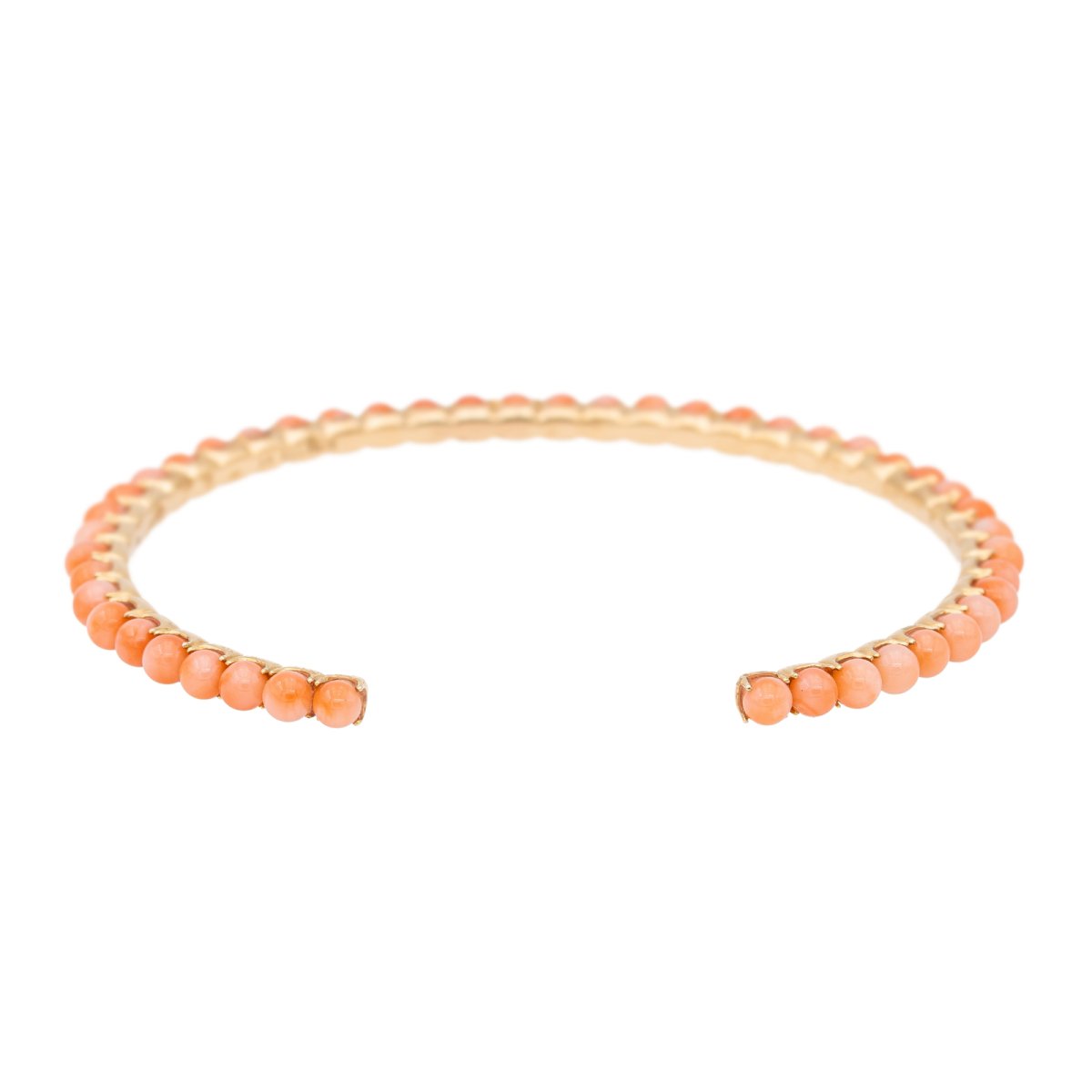 Bracelet GINETTE NY, "Maria", en Or rose et Corail - Castafiore