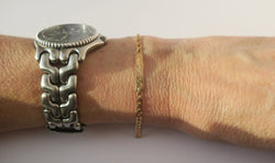 Bracelet gourmette d'identité en or rose - Castafiore