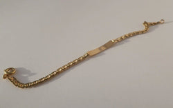 Bracelet gourmette d'identité en or rose - Castafiore