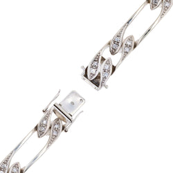 Bracelet GOURMETTE en or blanc diamants - Castafiore